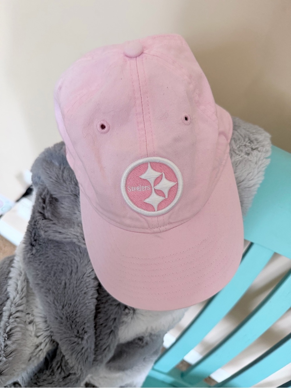 Reebok Pink Steelers Logo Baseball Cap